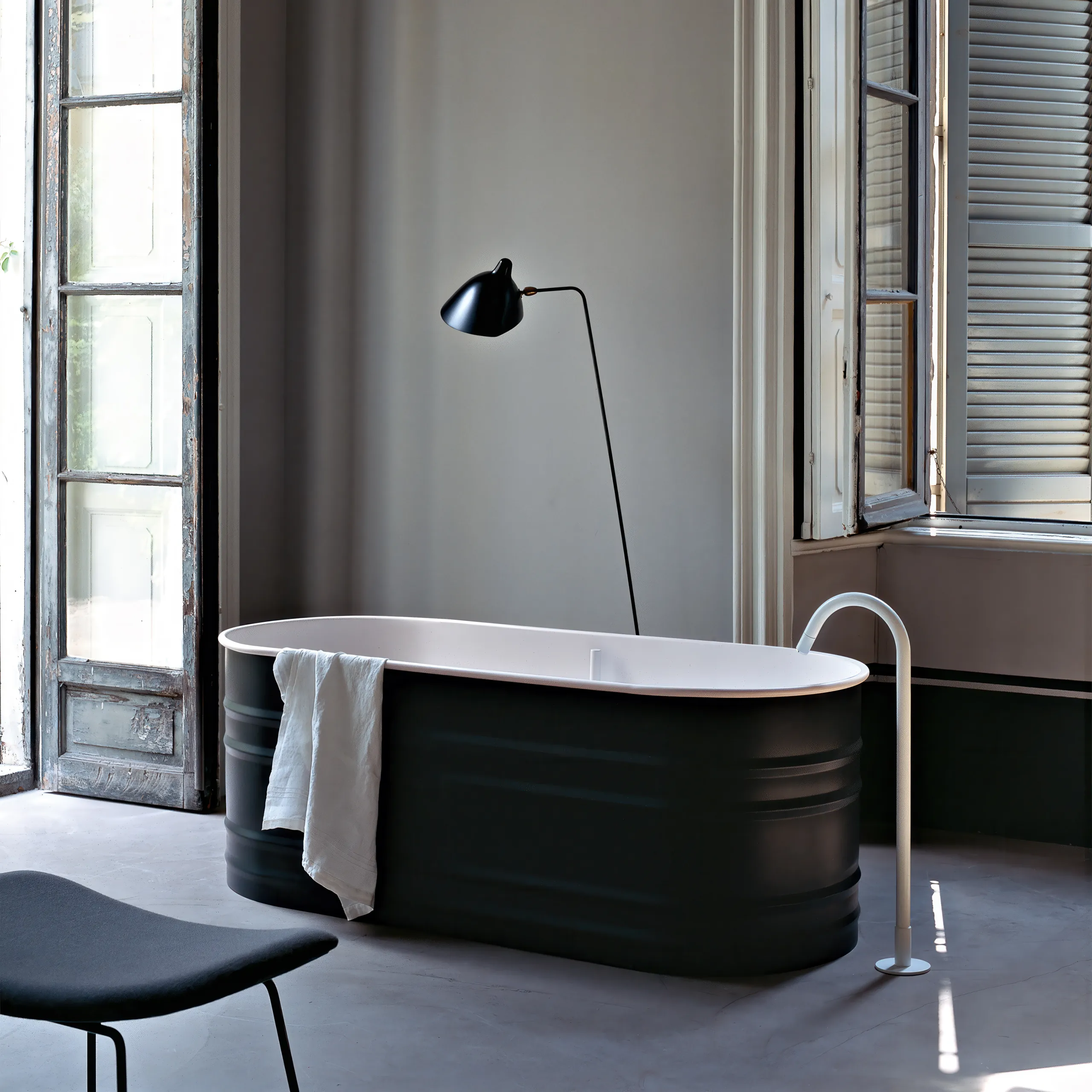 Agape Vieques vrijstaand bad ontwerp Patricia Urquiola badkamer Cristalplant Italiaans design