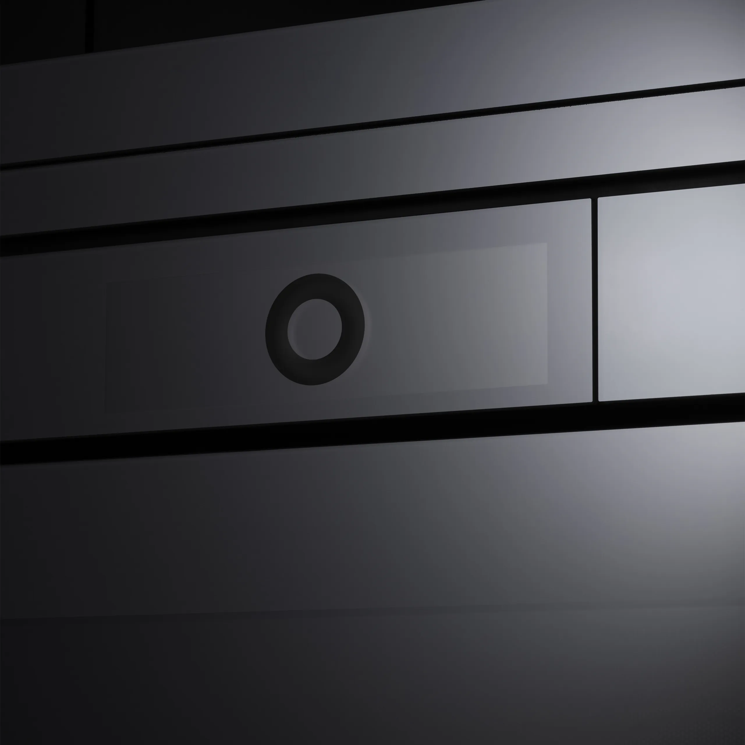 V-ZUG stoomoven CombiSteamer V6000 in mat zwart ingebouwd in keukenwand Zwitserse productie