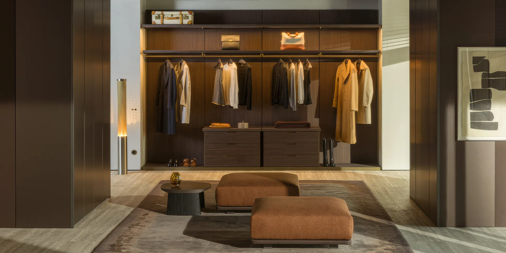 Luxe inloopkast op maat van Molteni&C