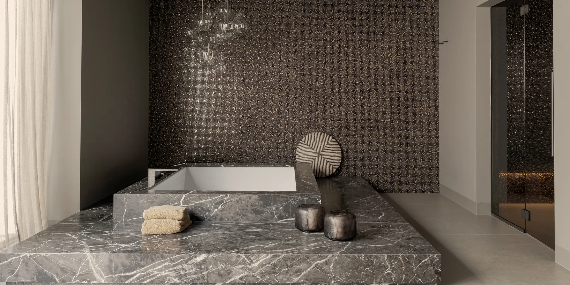 Private wellness installatie complete spa suite met sauna en stoomcabine